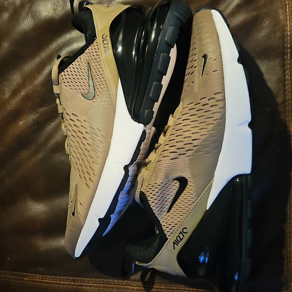 Nike 270 Khaki And Black Shoes